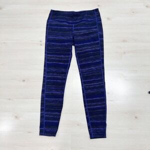 Athleta Leggings Women Size Small Full Length Multicolor Purple Mid Rise